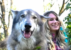 Brenda et le chien-loup